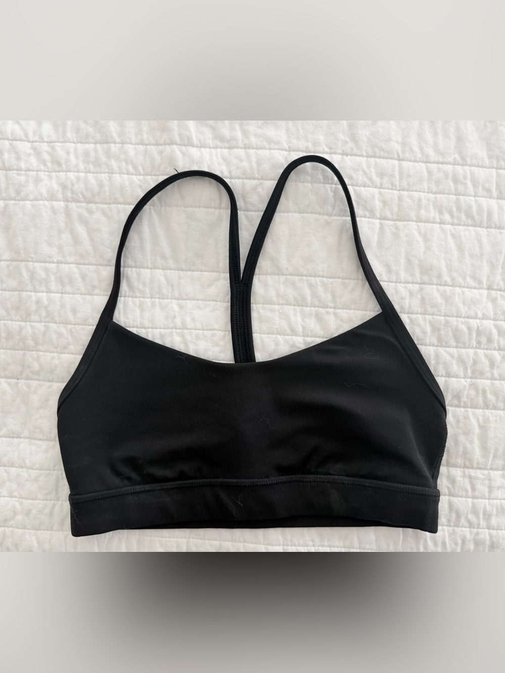 lululemon athletica Black Slim-Strap Sports Bra Size 4